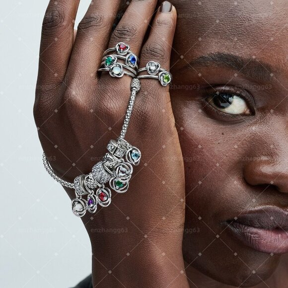 Pandora True Red Eternity Circle Dangle Charm - Picture 2 of 6